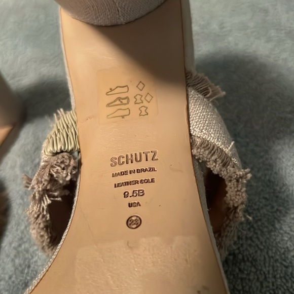👡 Schutz Women's “Amely” Fabric Slip On Sandal - Picture 7 of 8